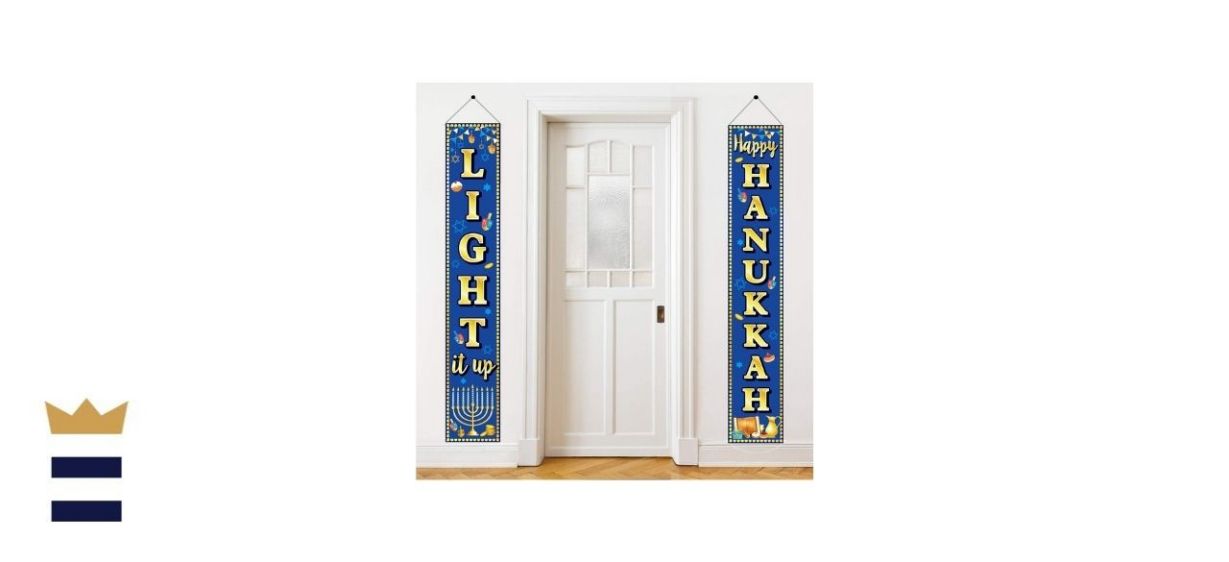 Happy Hanukkah Porch Banner