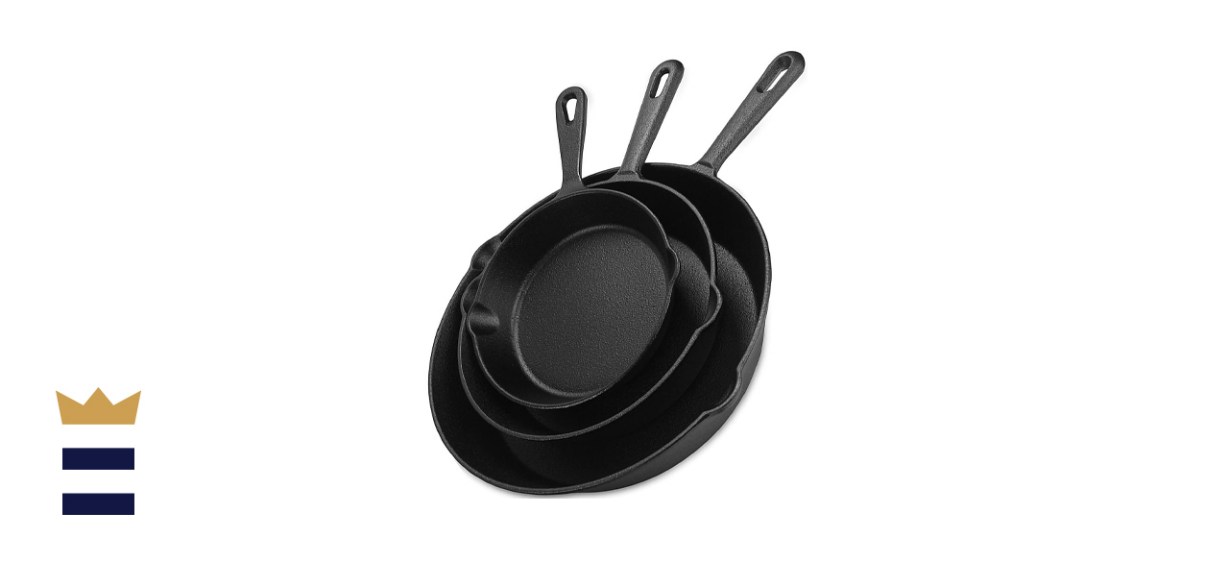 Utopia Kitchen Pre-Seasoned Cast Iron Skillet Set