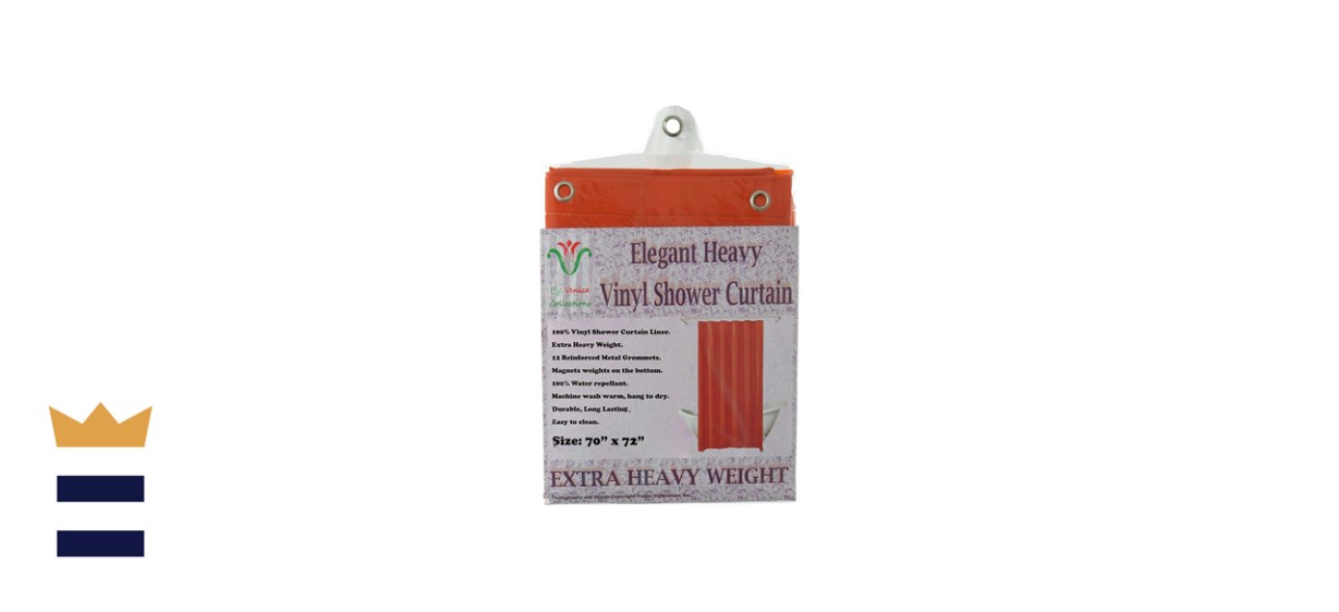 Venice Collections Elegant Heavy Duty Vinyl Shower Curtain