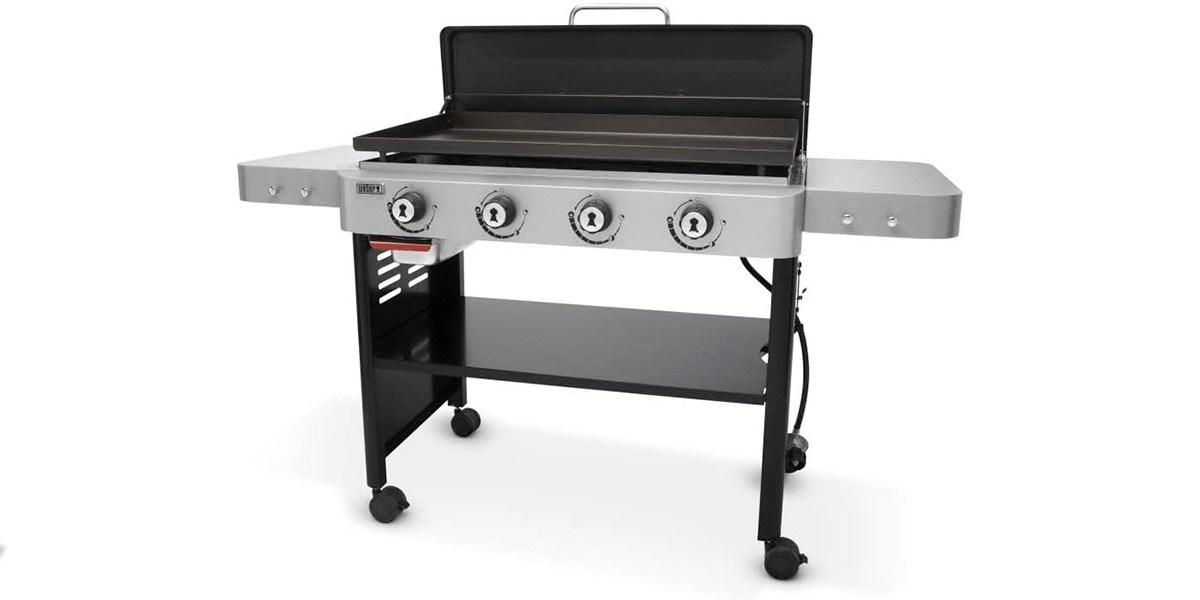 Weber 36-Inch Gas Griddle on white background