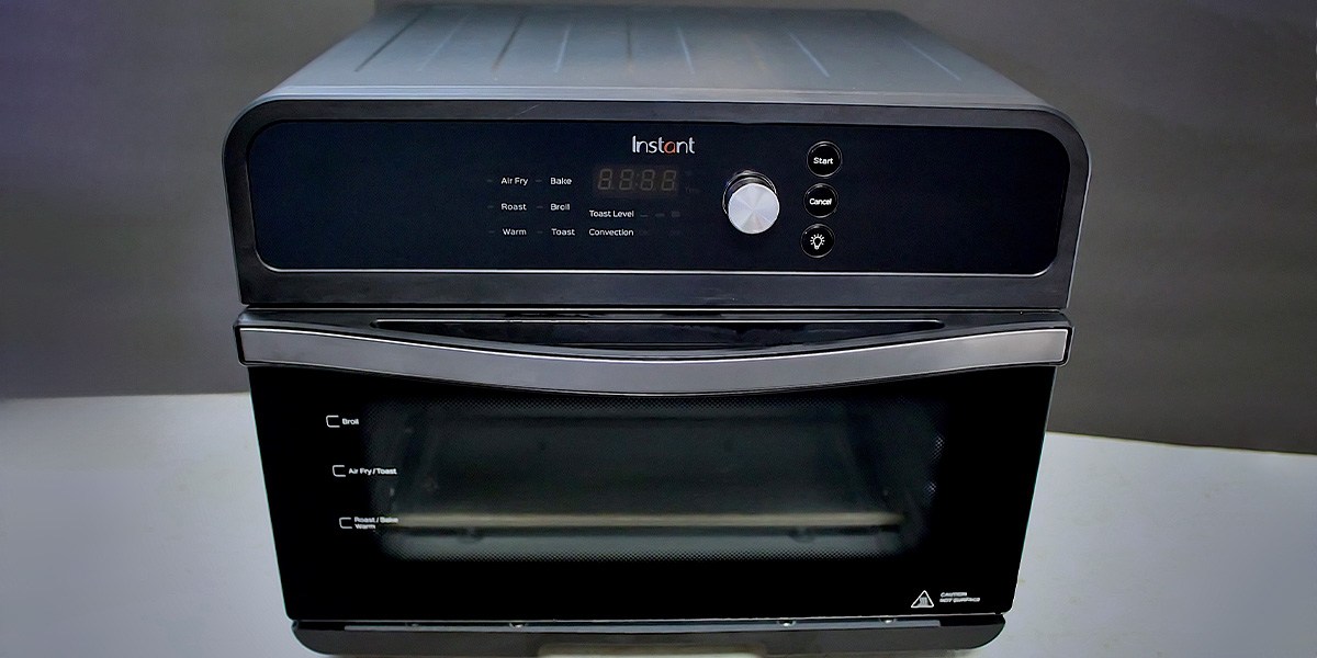 Black Instant Omni Oven on counter