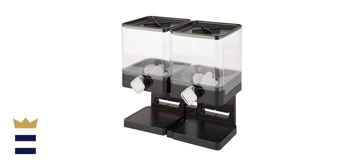 ZEVRO Compact Dry Food Dispenser, Dual Control