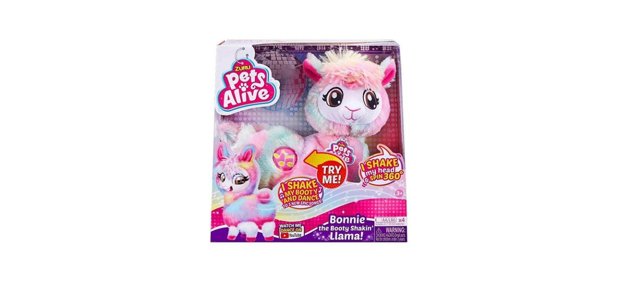Zuru’s Pets Alive Rainbow Bonnie Booty Shakin’ Llama
