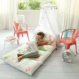 butterfly craze kid's floor pillow bed cover