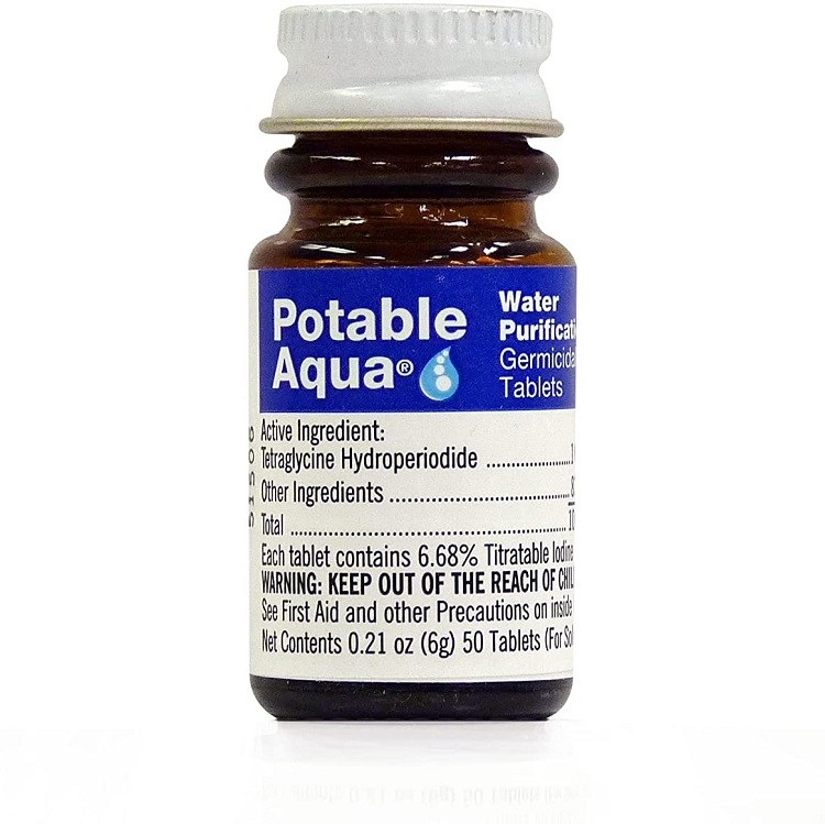 Potable Aqua Water Purification Treatment (50 Tablets)