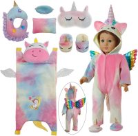 Windolls American Girl Doll Sleeping Bag & Clothes Accessories Set