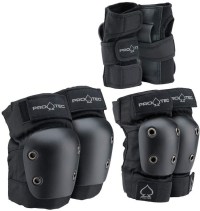 Pro-Tec Black Street Kids Skateboarding Protection Set