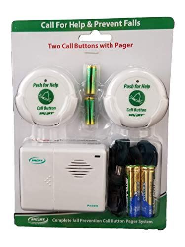 Smart Caregiver Two Call Buttons &amp; Wireless Caregiver Pager