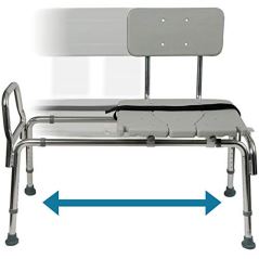 Duro-Med Sliding Bathtub Seat with Adjustable Bench Height