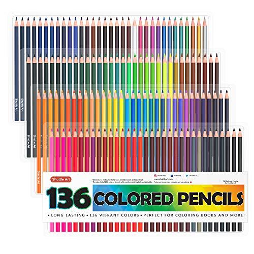 Shuttle Art 136 Colored Pencils