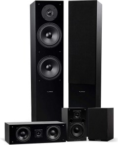 Fluance SXHTB-BK High Definition Surround Sound Home Theater Speaker System