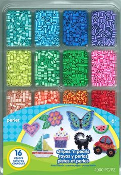 Perler Striped n Pearls 4,000 piece Fuse Beads