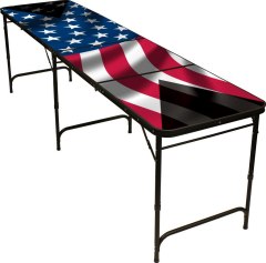 Red Cup Pong American Flag 8' Beer Pong Table