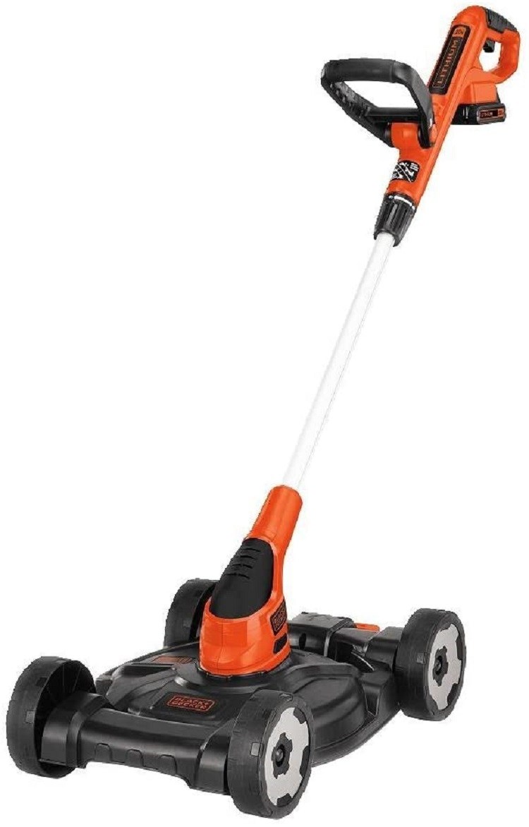 Black+Decker MTC220 20V Lithium Ion 3-in-1 Trimmer/Edger and Mower, 12&quot;