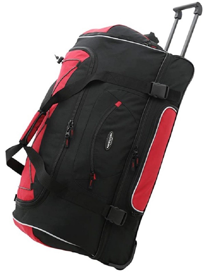 Travelers Club Luggage Adventure Upright Rolling Duffel Bag