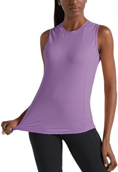 Baleaf Women’s Sleeveless Workout Shirts Lightweight UPF 50+ Running Tank Tops