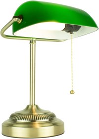 Newhouse Morgan Desk Shade, Antique Style Traditional Banker Lamp