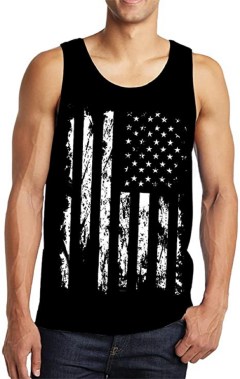 AIDAONE USA Flag Sleeveless T-Shirt