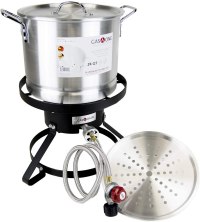 GasOne Propane Burner with Steamer Pot