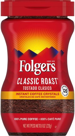 Folgers Classic Roast Instant Coffee Crystals