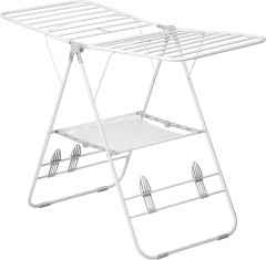 Honey-Can-Do White Heavy Duty Gullwing Drying Rack