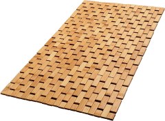 ZPirates Natural Bamboo Wood Bath Mat