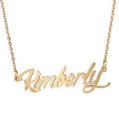 AOLO Gold Plated Personalized Name Necklace