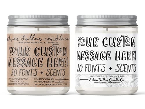 Silver Dollar Candle Co. Personalized Soy Candle