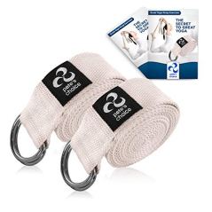 Pete's Choice Set of 2 Yoga Exercise Adjustable Straps - 8ft