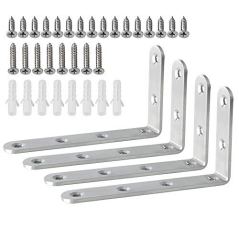 Alise J5207-4P Stainless Steel Shelf Brackets