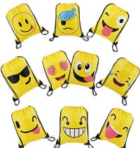 BeeGreen Emoji Drawstring Backpacks