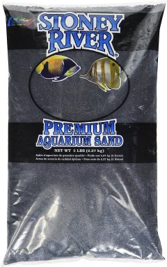 Stoney River Black Freshwater Aquarium Sand, 5 lbs