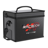 Racepow Large Capacity Lipo Battery Safe Bag w/ Charging Hole.