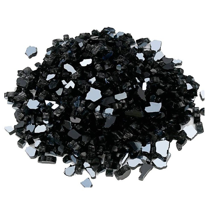 Grisun Onyx Black Fire Glass for Fire Pit