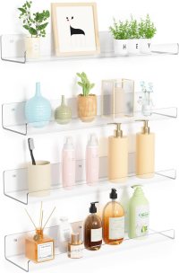 upsimples  4-Pack Acrylic Shelves