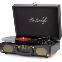 Retrolife Suitcase Portable Turntable