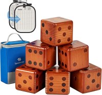 SpeedArmis Giant Wooden Yard Dice Set
