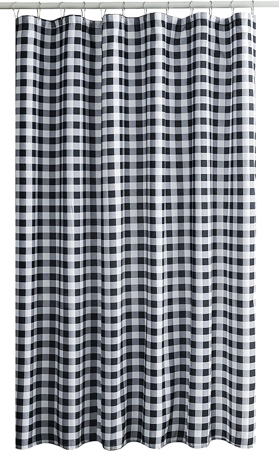 Biscaynebay Extra Long 72" x 84" Textured Fabric Shower Curtain