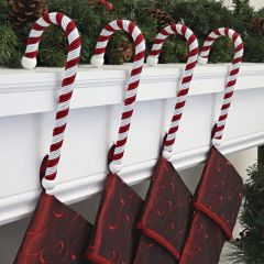 The Holiday Aisle Candy Cane Classic Rope Stocking Holder