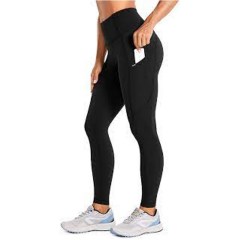 CRZ YOGA Women's Light Fleece Workout Leggings