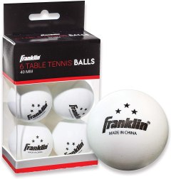 Franklin Sports 3-Star Table Tennis Balls