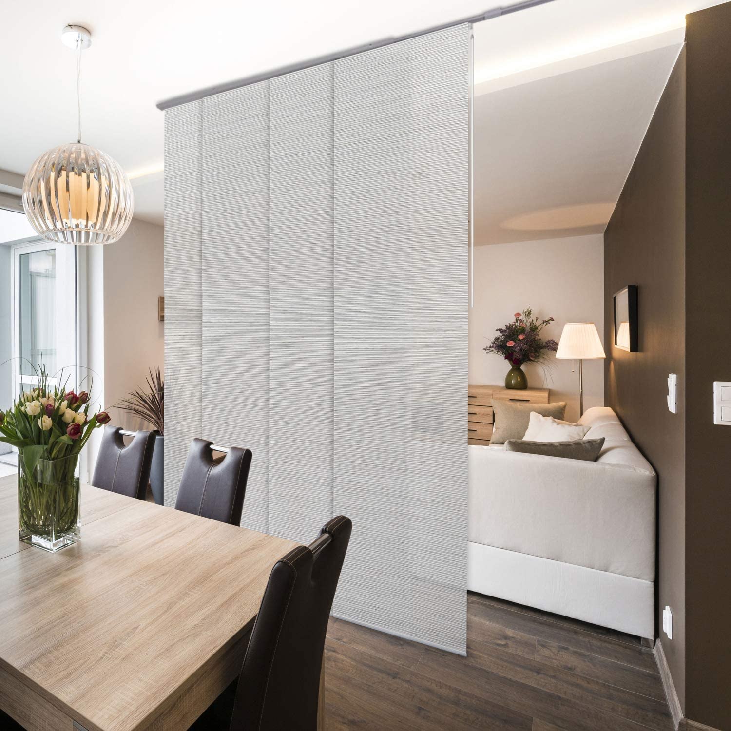 GoDear Extendable 4-Rail Track Vertical Blind