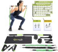 Gymwell Portable Home Gym Fitness Equipment with 3 Sets of Resistance Band