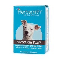 Herbsmith Microflora Plus for Digestion Capsules Daily Dog & Cat Supplement