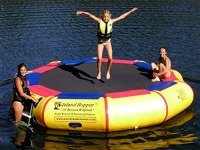 Island Hopper 13 Foot Bounce N Splash Water Bouncer