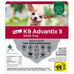 K9 Advantix II Flea, Tick and Mosquito Prevention For Small Dogs