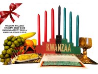 7 Symbols of Kwanzaa 13-Piece Kwanzaa Kinara Celebration Set
