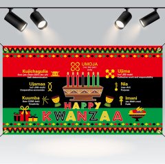 Joy Bang Happy Kwanzaa Banner 