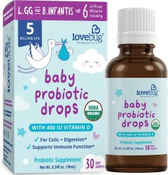 Lovebug Probiotics Organic Probiotic Liquid Drops