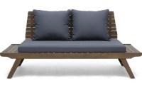AllModern Lavinia Acacia Outdoor Loveseat